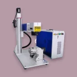 100W JPT M8 MOPA fiber laser system for thin metal cutting and deep engraving