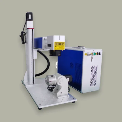 50W JPT M8 MOPA fiber laser machine for thin metal cutting, engraving, and marking