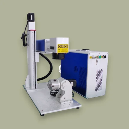 60W JPT E2 MOPA fiber laser system capable of metal cutting and deep engraving